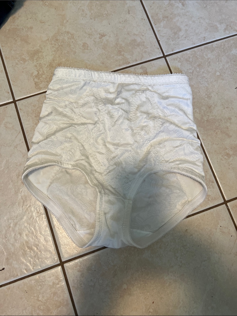 Flexees White High-Waist Shapewear Briefs